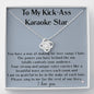 Karaoke Lover Necklace, Karaoke Night, Karaoke Birthday, Music Lover Gift, Christmas Present, Singer Jewelry Gifts