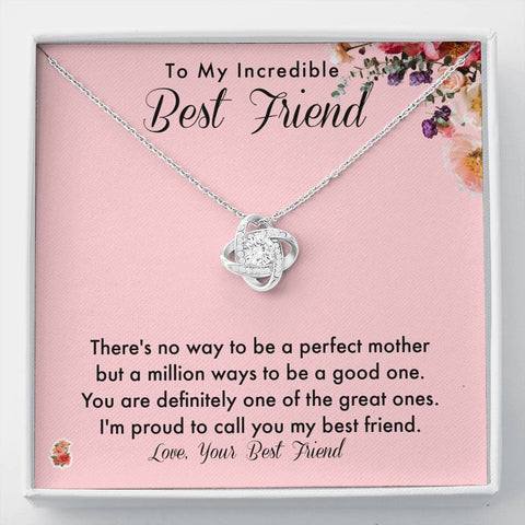 Best Friend Jewelry Gift, Birthday Celebration Necklace for Best Friend, Christmas Present For A Great Friend Who Is A Mom