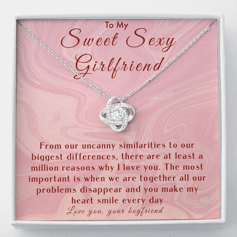 Sweet, Sexy Girlfriend Necklace, Relationship Gifts, Girlfriend Birthday Gift, Sentimental Gifts, 1 Year Anniversary