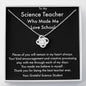 Science Teacher Gift, Teacher Appreciation Gift, Necklace Gift, Science, Teacher Christmas Gifts, Teacher Gift Box, End of Year Teacher Gift