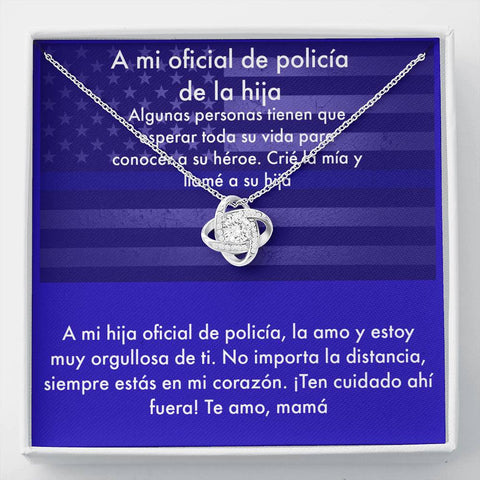 Police Officer Gifts for Daughter in Spanish, Thin Blue Line, Police Graduation,  Police Academy Graduation Gifts, Blue Lives Matter, Detective Gifts,