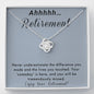 Retirement Gift for Women, Jewelry for Woman, Necklace Gifts, Leaving Job, Retire from Employment, Leave Career, Finished with Profession