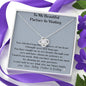 Love Partner Necklace, Jewelry for Significant Other, Thought Gifts, Sentimental Love Knot Necklace