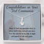 First Communion Gift Girl from Godparents, Godmother Gift to 1st Communion Girl, Catholic First Communion, Christian Gifts Necklace Gifts