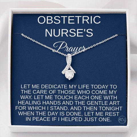 Obstetric Nurse Prayer, Delivers Babies, Hospital Nurse, Cares for Pregnant Women, Nurse Jewelry