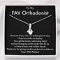 Dentist Gift Necklace, My Dentist Gave Me Smile Back, Thank You Gift for My Orthodontist, Dentist Gift, Dental Gifts, Pediatric Dentist