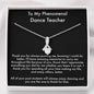 Dance Teacher Gift, Teacher Appreciation Gift, Necklace Gift, Dancer, Teacher Christmas Gifts, Teacher Gift Box, End of Year Teacher Gift