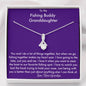 Grandpa to Granddaughter Fishing Buddy, Granddaughter from Grandpa Fishing Necklace, Fish Loving Granddaughter Jewelry