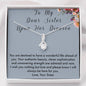 Inspirational Necklace to Sister on Her Divorce, Encouragement Gift, Strength Jewelry