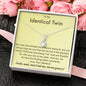 Adult Twin Sister Gifts, Twin Jewelry Personalized, Twin 16th Birthday, Sister Jewelry, 16th Birthday Gift, 18th Birthday, Shared Birthday