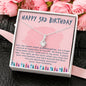 Granddaughter Happy 3rd Birthday Gifts, Grandma to Granddaughter Gift, Birthday Necklace
