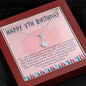 Granddaughter Happy 7th Birthday Gifts, Grandma to Granddaughter Gift, Birthday Necklace
