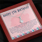 Granddaughter Happy 5th Birthday Gifts, Grandma to Granddaughter Gift, Birthday Necklace