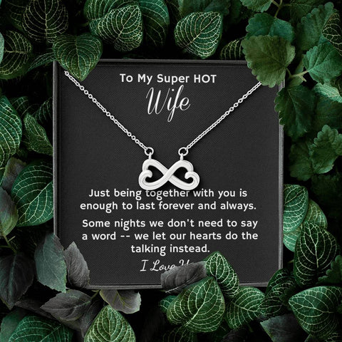 To My Super Hot Wife Anniversary Jewelry, 30th Birthday Gift For Women, 50th Birthday Gift for Women, Unique Gifts, 40th Birthday Gifts for Women, Wife Birthday Necklace, Wife Gifts