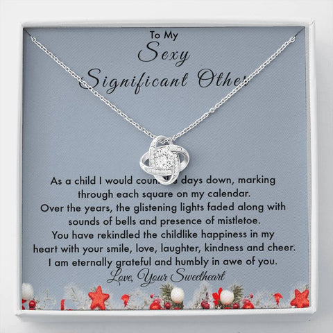 Christmas Present for Significant Other, Necklace Gift for Girlfriend, Love Partner Necklace