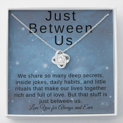 Just Between Us for Wife Birthday Gift, My Beautiful Wife, Gift for Wife, Anniversary Gift, Christmas Wife Jewelry Gifts