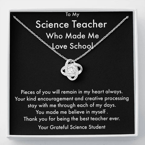 Science Teacher Gift, Teacher Appreciation Gift, Necklace Gift, Science, Teacher Christmas Gifts, Teacher Gift Box, End of Year Teacher Gift