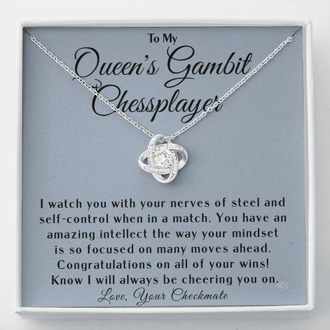 Queen's Gambit Chess Player Jewelry Gift, Chess Congratulations Gifts for Win Matches