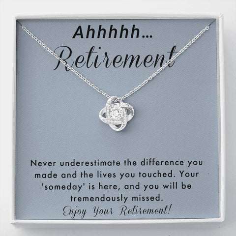Retirement Gift for Women, Jewelry for Woman,  Necklace Gifts, Leaving Job, Retire from Employment, Leave Career, Finished with Profession