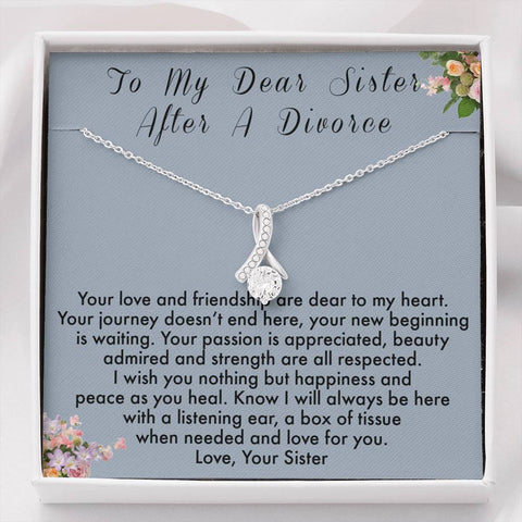 Encouragement Gift for Sister On Her Divorce, Inspirational Jewelry Gift, Be Strong Necklace