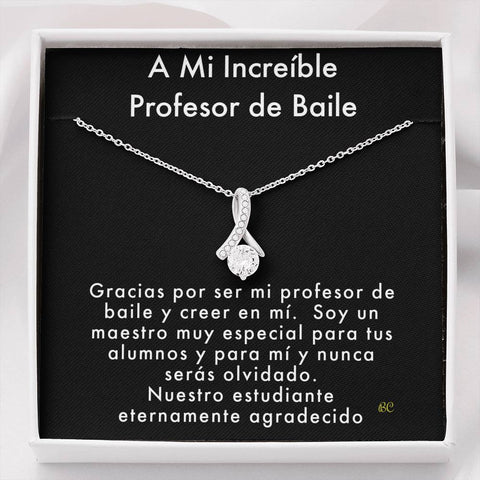 Dance Teacher Gift In Spanish, Teacher Appreciation Gift, Necklace Gift, Dancer, Teacher Christmas Gifts, Teacher Gift Box, End of Year Teacher Gift
