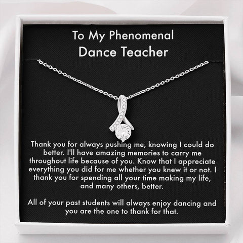 Dance Teacher Gift, Teacher Appreciation Gift, Necklace Gift, Dancer, Teacher Christmas Gifts, Teacher Gift Box, End of Year Teacher Gift