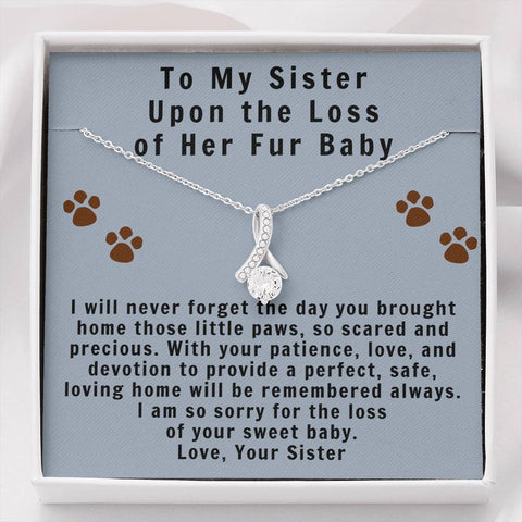 Grief Gift on Loss of Fur Baby from Sister, Bereavement gift, Sympathy Gift
